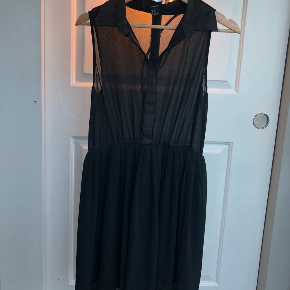 Forever 21 black sleeveless dress